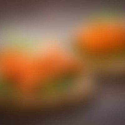 Smoke salmon with herbs